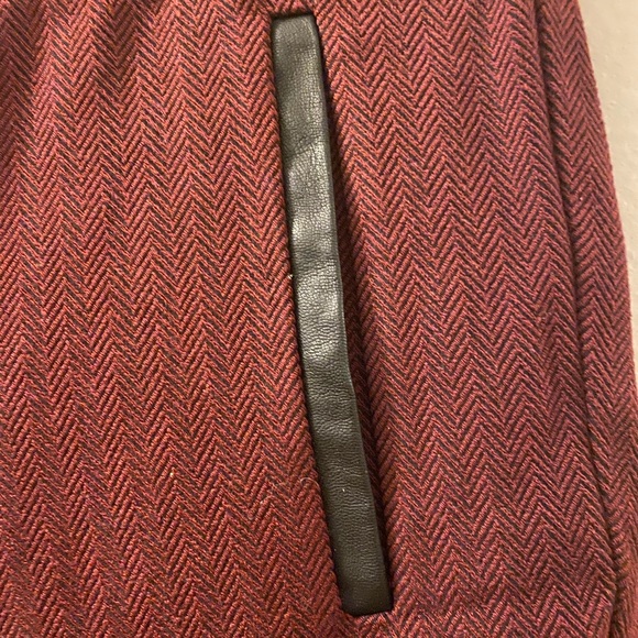 crosshatch Sloan pants with faux leather trim - Picture 1 of 7